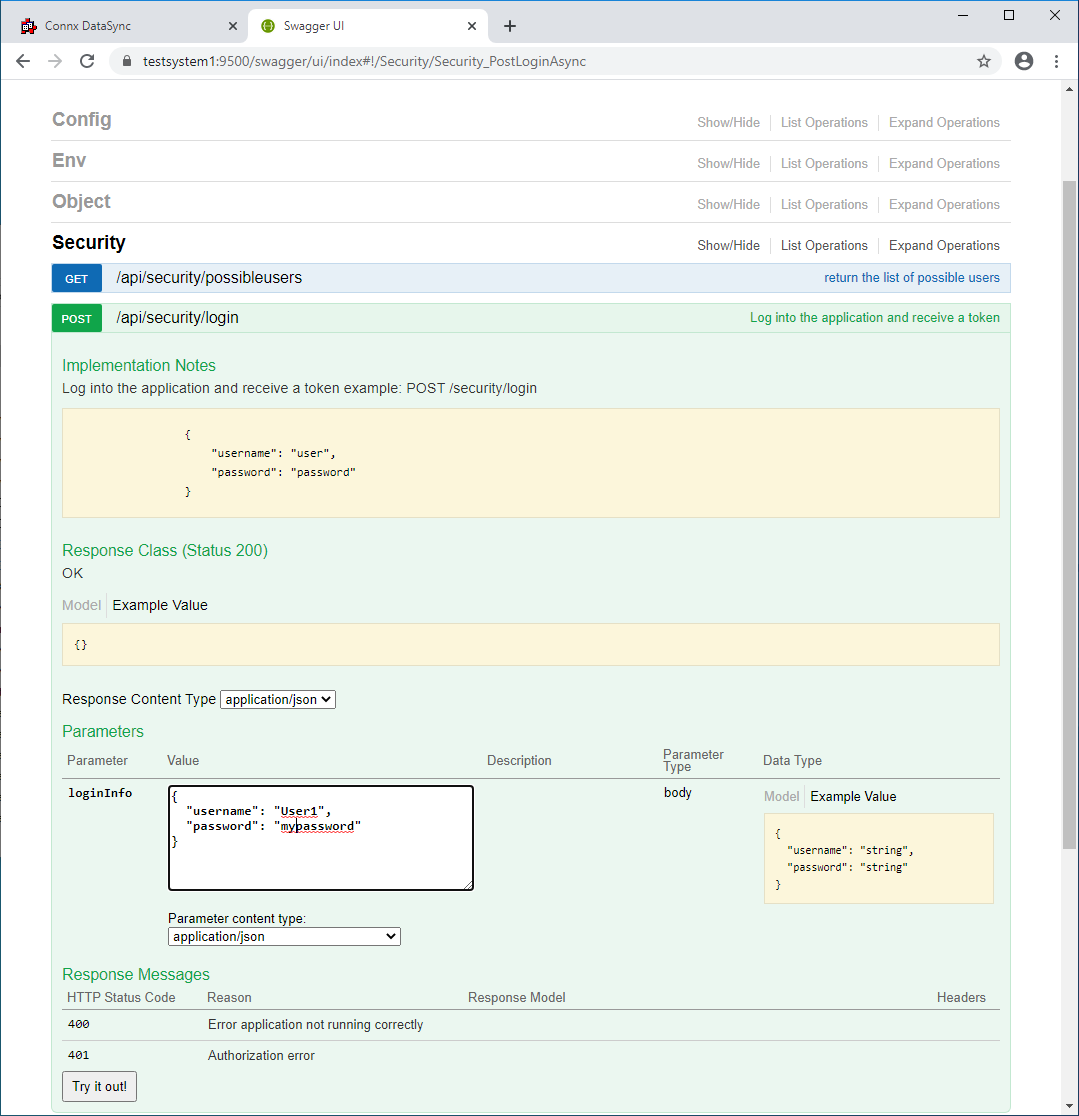 Calling REST APIs via SWAGGER